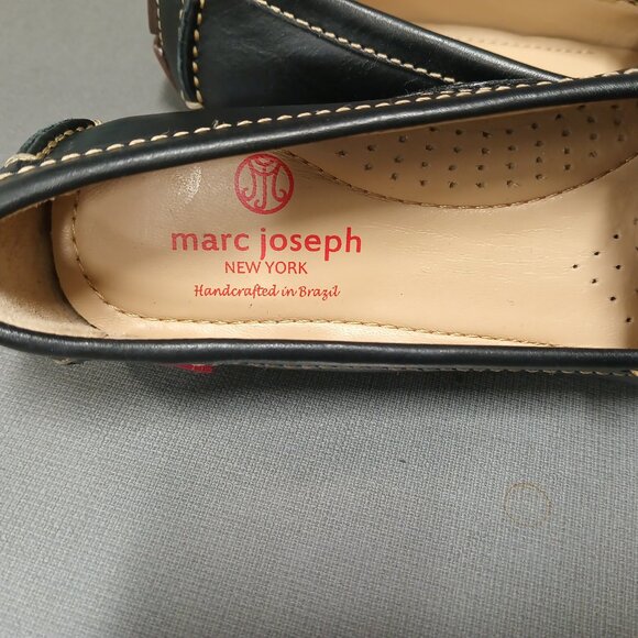 MARC JOSEPH NEW YORK Black Leather Loafer Size 5, Made in Brazil. Brand New. - Picture 3 of 5